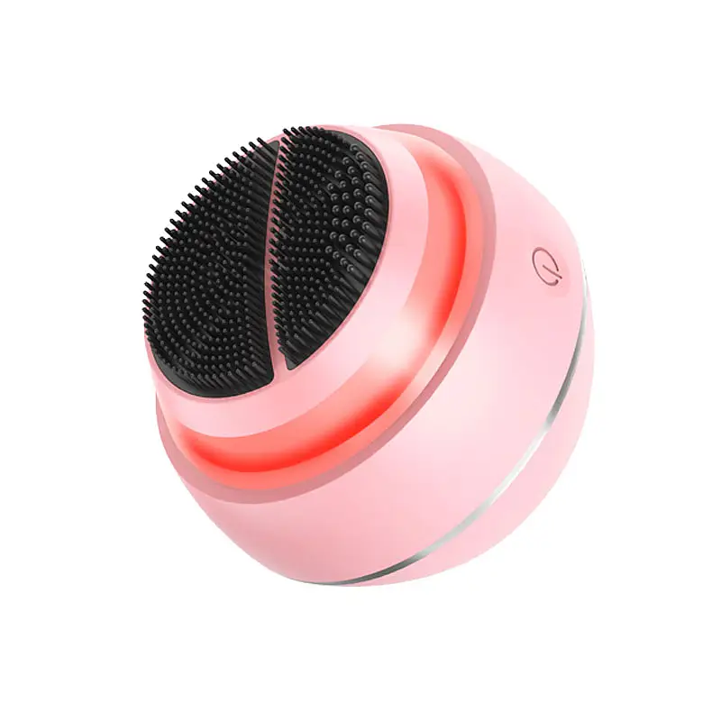 Silicone Sonic Facial Cleansing Brush EMS Face Massaging Brush for Gentle Exfoliating